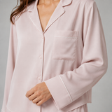 Blush Pink Organic Cotton Shirt & Pajama Set