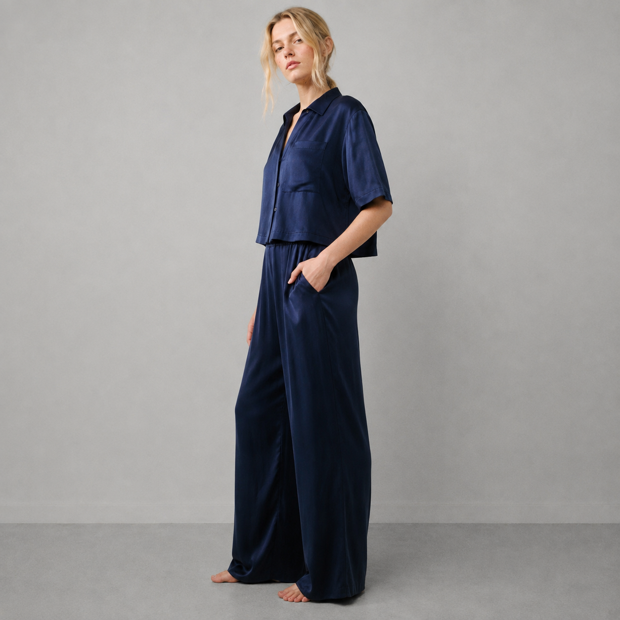 Pure Organic Cotton High Rise Pant Set