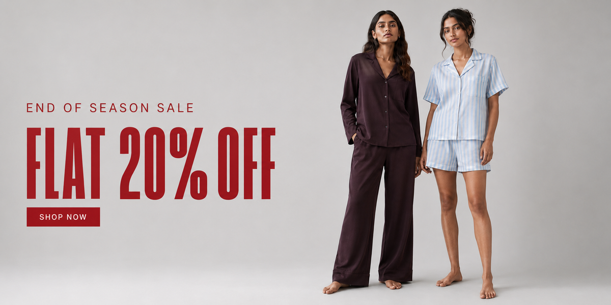 Naari by Design end of season sale: flat 20% off pajama sets and short sets