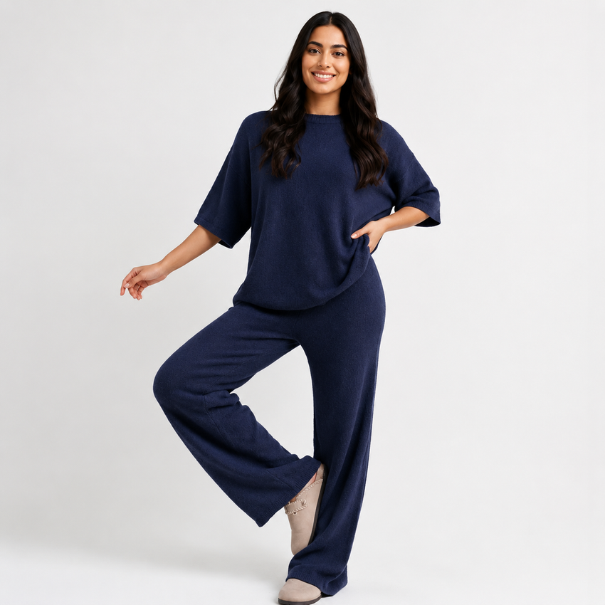Indigo Muse Oversized Tee & Lounge Pants