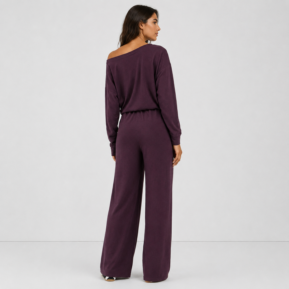 Off Shoulder Onesie back model view