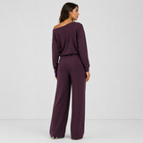 Off Shoulder Onesie back model view