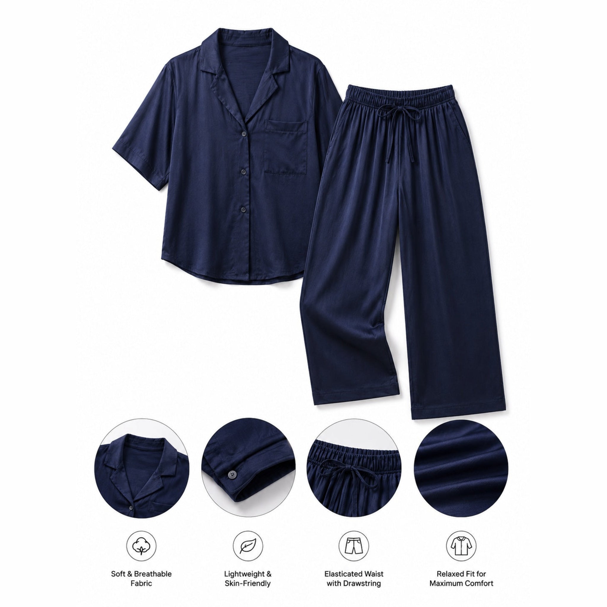 Pure organic cotton pant set complete detail board
