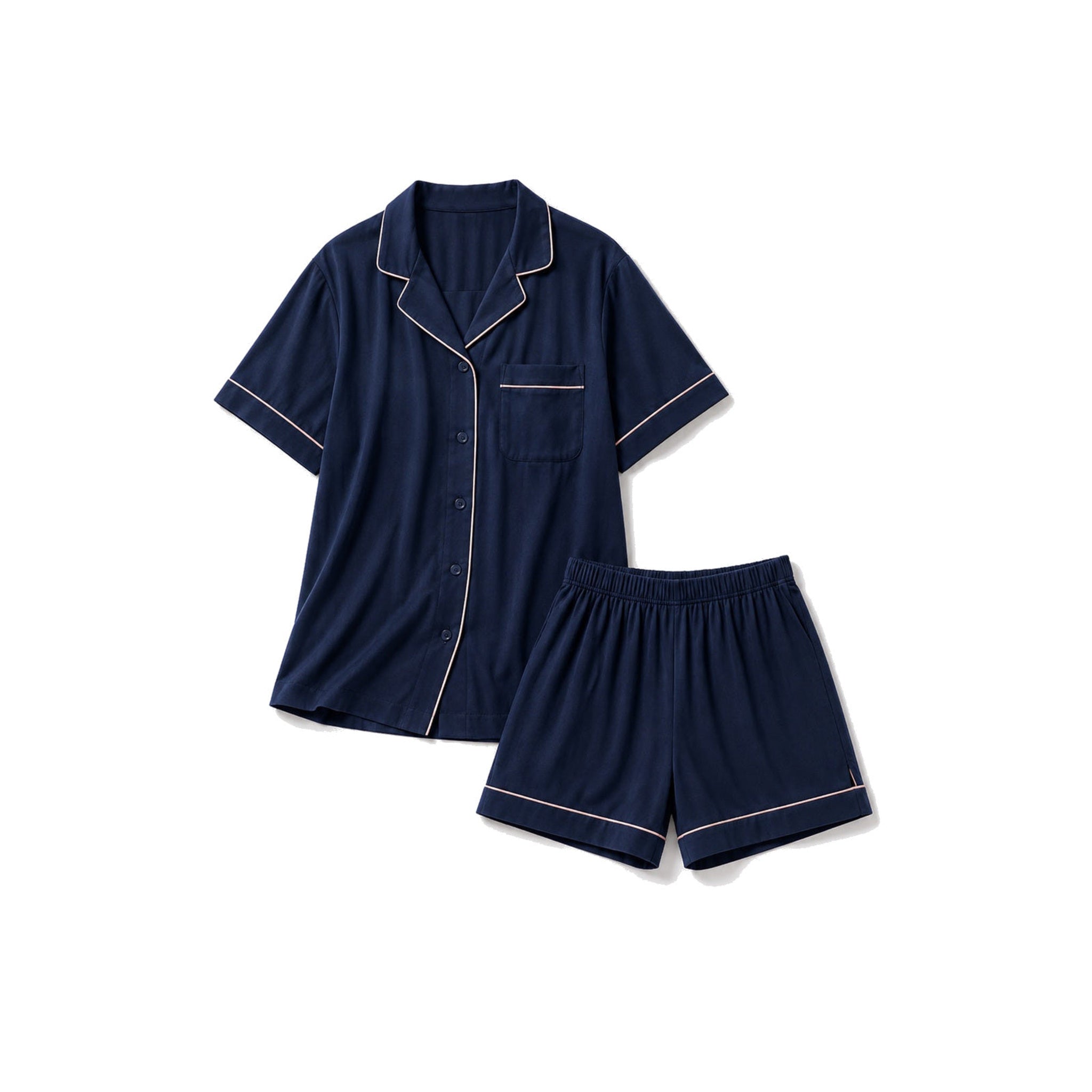 Organic Cotton Tee Short Set on white background